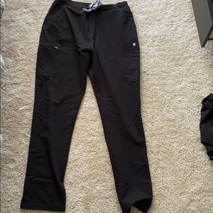 Figs Black Yola - Tall Skinny Scrub Pants - L